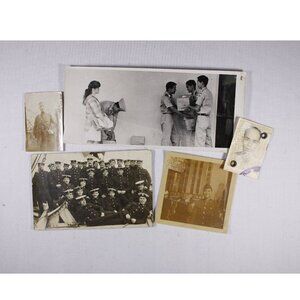 Vintage military photographs, paper scrapbooking ephemera, vintage photos,
